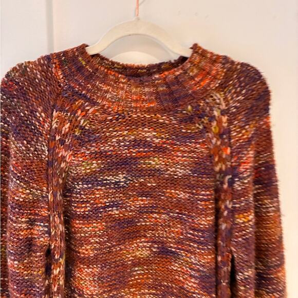 NEW Veronica Beard Burgundy Malie Marled Wool Sweater Sz Large MSRP $468 - Picture 7 of 14